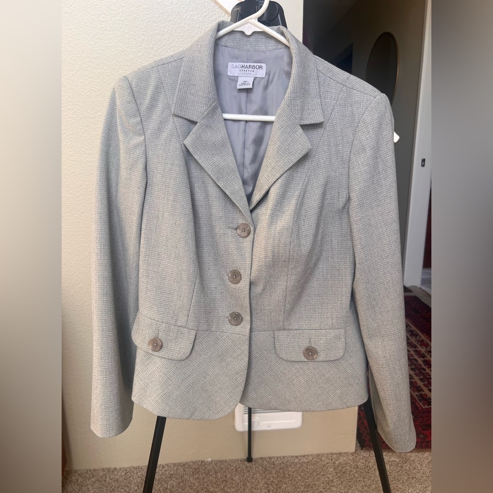 Sag Harbor Light Gray Women's Blazer